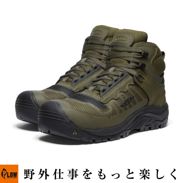 KEEN オリーブ色ブーツ ラバーソール　新品未使用 KEEN RENO MID KBF WP ダークオリーブ 26.5cm【1027102】 — PLOW