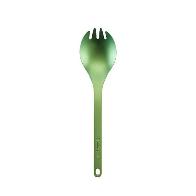 スノーピーク チタン先割れスプーン 限定 Titanium spork GR グリーン