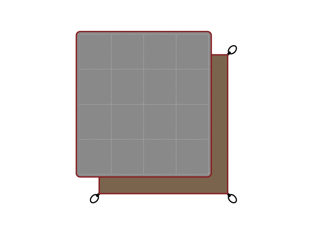 スノーピーク フロアマット 270×270 スノーピークのマットおすすめ3選